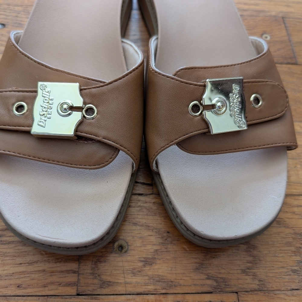 Dr. Scholl's Tan Flex Slide Sandals - Picture 2 of 6